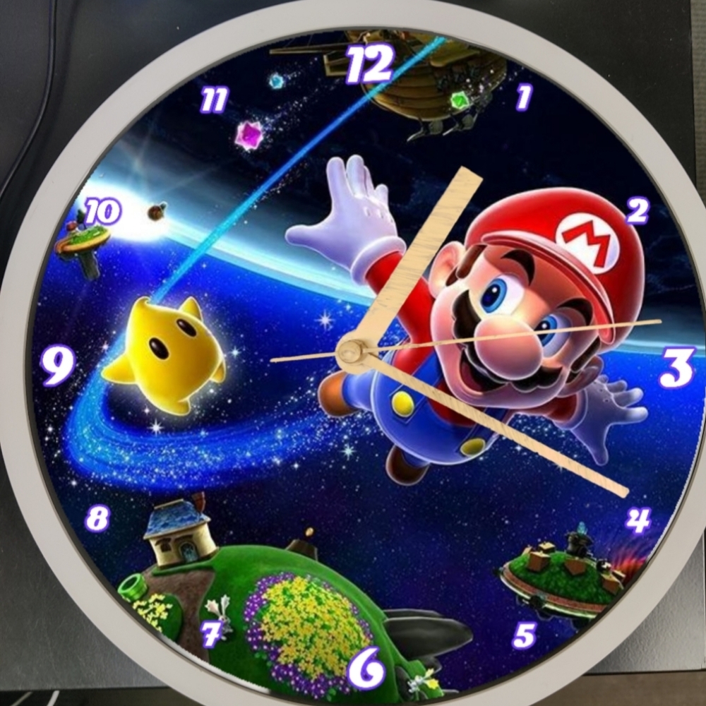 Mario fly clock
